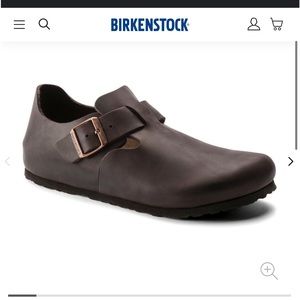 Birkenstock London Buckle Closed Toe Shoe Habana Brown Oiled Leather EU41 Unisex
